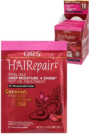 Organic Root Hot Oil Treatment-Moisture + Shine (12 pc/pk) #192